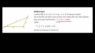 Beregning af areal af trekant [upl. by Norok]