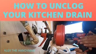 HOW TO UNCLOG YOUR KITCHEN DRAIN [upl. by Rramaj]