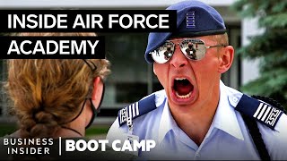 What New Air Force Cadets Go Through On Day One At The Academy  Boot Camp [upl. by Adnola631]