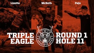 2017 Konopiště Open Triple EAGLE on Hole 11 Lizotte McBeth Paju [upl. by Augustus]