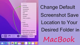 Change Default Screenshot Location in MacBook pcguide4u [upl. by Schell]