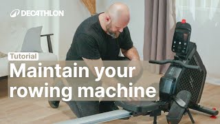 TUTORIAL  How to maintain your rowing machine 🔧  Decathlon [upl. by Ecnerolf]