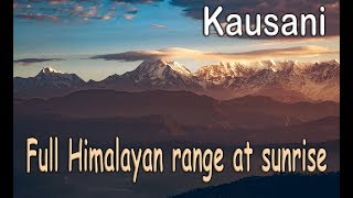 Kausani Uttarakhand  Breathtaking sunrise on Himalayas  Incredible India [upl. by Alurta]