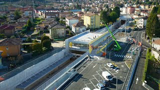 ArcisateStabio Line  Railway Station Construction  Costruzione stazioni ferroviarie [upl. by Sikram458]