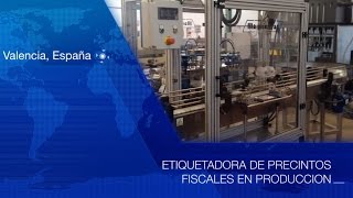 MAQUIENVAS ETIQUETADORA DE PRECINTOS FISCALES EN PRODUCCION [upl. by Sirkin]