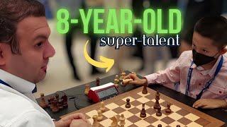 8yearold boys fearless attack  GM Rauf Mamedov vs Roman Shogdzhiev  World Rapid 2023 [upl. by Anhsirk23]