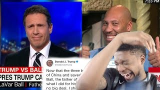 LAVAR BALL FOR PRESIDENT LAVAR BALL vs DONALD TRUMP CNN INTERVIEW REACTION [upl. by Atimed]