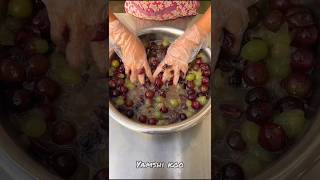 Yamshi koo making delicious grapes sauce shortvideo cooking food yamshikoo [upl. by Lauro]