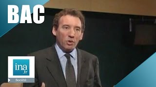 François Bayrou réforme le bac  Archive INA [upl. by Courtund]