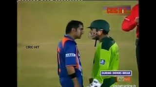 Gambhir Fight With Kamran Akmal  India vs Pakistan [upl. by Dupuy]