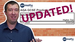 UPDATED AQA Higher Nov 2024 Predicted Maths GCSE Paper 2 Calculator Calculator Exam 83002H [upl. by Llecrup]