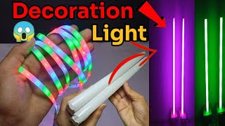 Kharab Tube Light Feko Mat ll Best decoration light bnao ll At home ll Motor Hacker rk [upl. by End]