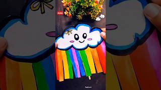 Easy kids paper craft🌈☁️😨shorts trending viralvideo funny story art craft diy comedy kids [upl. by Curt848]