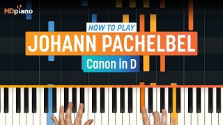 How to Play quotCanon in Dquot by Johann Pachelbel  HDpiano Part 1 Piano Tutorial [upl. by Ahseit]