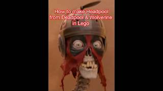 How to make Headpool from Deadpool amp Wolverine in Lego [upl. by Htebesile]