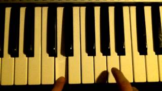 Destination unknown Alex Gaudino piano tutorial [upl. by Eekram]