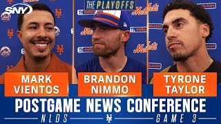 Mark Vientos Brandon Nimmo and Tyrone Taylor on Citi Field crowd in Mets win It was epic  SNY [upl. by Marguerite]