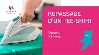 Formadom Learning  Pratique CCP1  ADVF  Technique de repassage dun teeshirt [upl. by Ahsiel221]