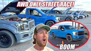 I CALLED OUT 7 Cars To A Street Race… But Blew My Engine Trying To Win [upl. by Fuhrman]