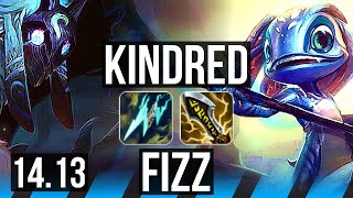 KINDRED vs FIZZ MID  705 Godlike 500 games  NA Master  1413 [upl. by Cychosz]