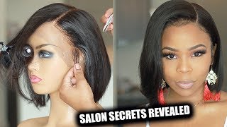 SALON SECRETS REVEALED Lace Frontal Wig for beginners  My First wig [upl. by Agretha]