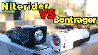 Comparison Niterider Lumina VS Bontrager Ion Front Bike Lights [upl. by Nnayllas900]