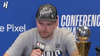 Luka Doncic talks Game 5 Win vs Timberwolves Postgame Interview 🎤 [upl. by Groark]