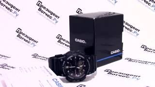 Часы Casio Illuminator AEQ110W1A  видео обзор от PresidentwatchesRu [upl. by Asserac]