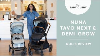 The Nuna TAVO Next and DEMI Grow  Nuna Stroller Review [upl. by Ahsiruam]