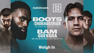 BOOTS ENNIS VS KAREN CHUKHADZHIAN amp BAM RODRIGUEZ VS PEDRO GUEVARA WEIGH IN LIVESTREAM [upl. by Sucramal]