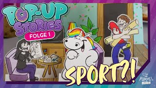 POPUP STORIES 🍪 Folge 1 Sport I Pummeleinhorn [upl. by Natsirc]