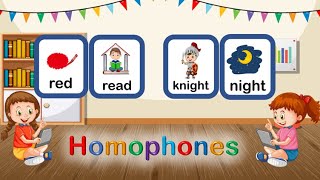 Homophones  lets learn about homophones  Examples of Homophones  Grammar For Kids [upl. by Amoakuh]