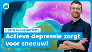 Extra weerbericht sneeuw op komst❄️  Hier gaat het sneeuwen [upl. by Kieger]