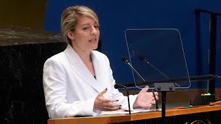 Joly targets polarization in UN speech urges liberals to reclaim the word freedom  Full Speech [upl. by Soilisav]