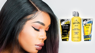 HOW TO USE GOT2B GLUED GEL FOR LACE FRONT WIGS  BeautyandMarie [upl. by Aoniak]