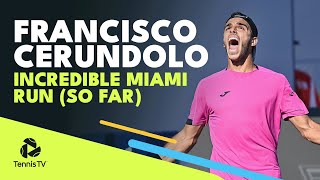 Francisco Cerundolos Incredible Miami Run So Far  Miami 2022 Highlights [upl. by Ayenat]