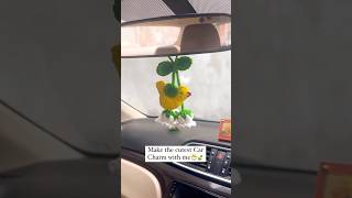 Crochet Car Hanging Charm 🐤 crochet crochetaddict crochetlove crocheting crochetideas diy [upl. by Elockin]