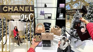 🎄🛍️ CHANEL CRUISE 25C Loewe  Holiday Luxury Shopping Vlog [upl. by Felty]