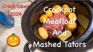 Crockpot Meatloaf with Mashed Potatoes [upl. by Bondy]