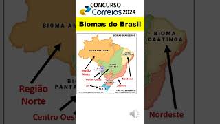 4  Questão sobre Biomas do Brasil  Aspectos físicos do Brasil e meio ambiente no Brasil  Correios [upl. by Mcgruter491]