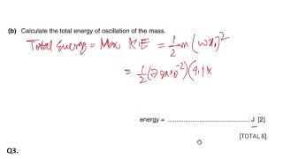 A2 Physics  Oscillation  Simple Harmonic Motion  Past papers  Sir Pasha [upl. by Couhp119]