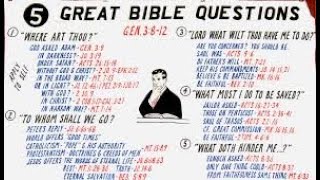 5 Great Bible Questions  November 3 2024 am Worship [upl. by Gaw]