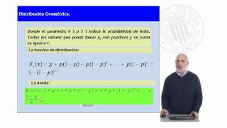 Distribución Geométrica   UPV [upl. by Gentry]