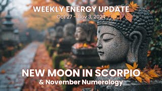 Weekly Energy Update for Oct 27  Nov 3 2024 New Moon in Scorpio amp November Numerology [upl. by Annuhsal]