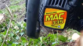 Mcculloch Mac 335 Chainsaw [upl. by Ahsirat61]