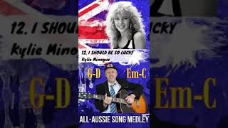 20 Great Aussie Songs 🎸4 Chord Medley🎸 shorts greataussiesongs campfireguitar [upl. by Solakcin758]