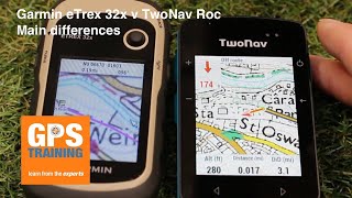 Garmin eTrex 32x v TwoNav Roc [upl. by Nodroj]