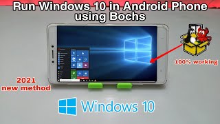 Run Windows 10 in Android using Bochs Emulator 2022 new method  Windows in Android Bochs Emulator [upl. by Tesil]