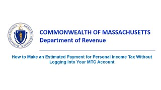 How to Make an Estimated Payment for Personal Income Tax Without Logging Into MTC [upl. by Cotterell216]