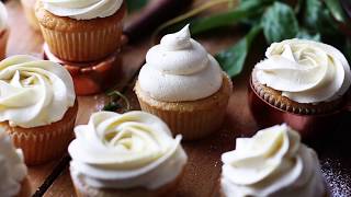 White Chocolate Cupcakes with White Chocolate Frosting Recipe [upl. by Segalman]